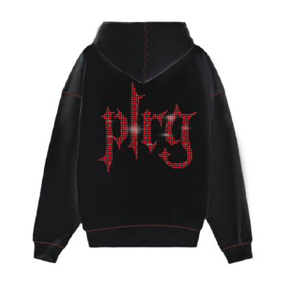 PLRG Rhinestone Hoodie Black