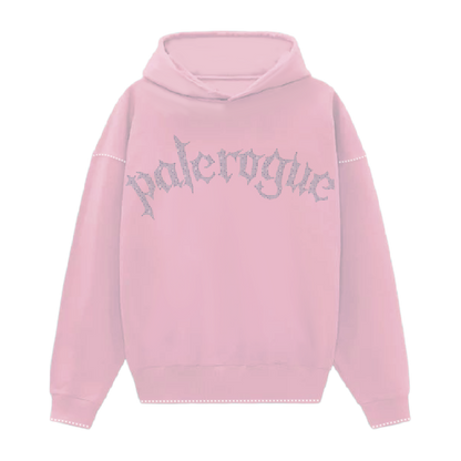 PLRG Rhinestone Hoodie Pink