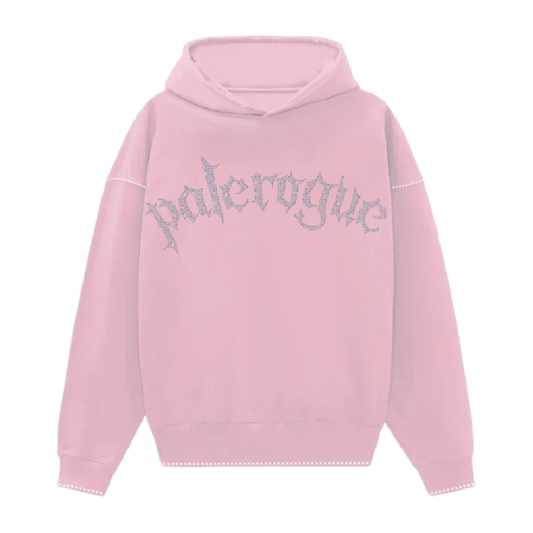 PLRG Rhinestone Hoodie Pink